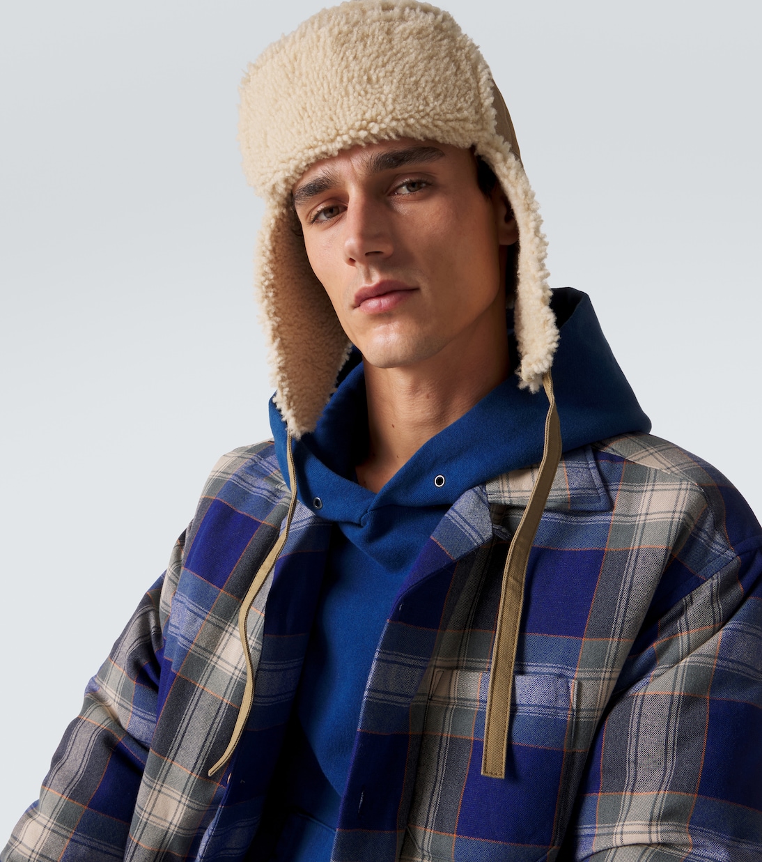 Open Car suede and shearling aviator hat | Visvim