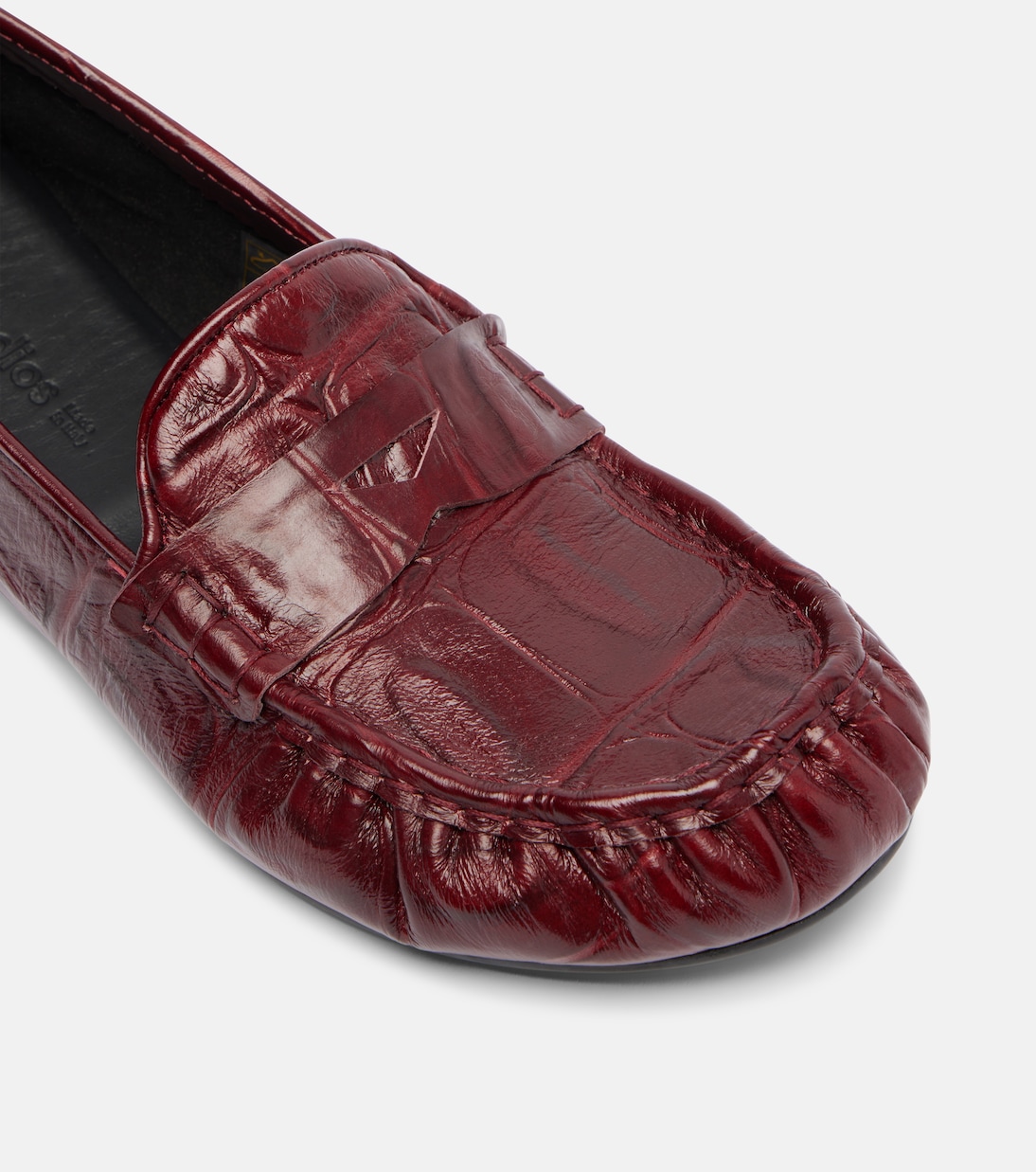 Bojan croc-effect leather loafers | Acne Studios