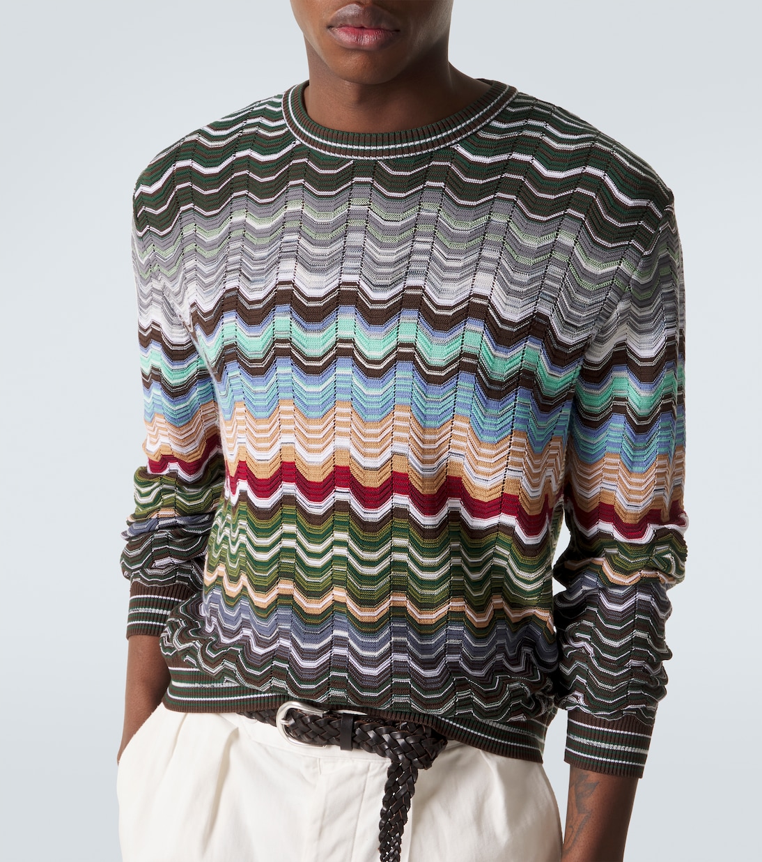Zigzag cotton-blend sweater | Missoni