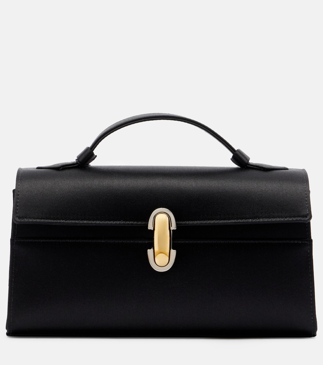 Symmetry Small satin top-handle bag | Savette