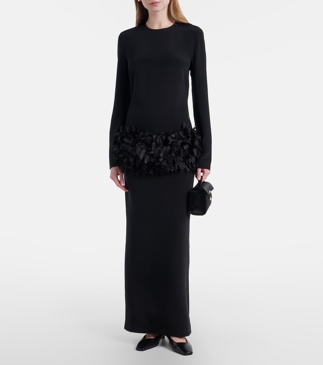 Symmetry Small satin top-handle bag | Savette