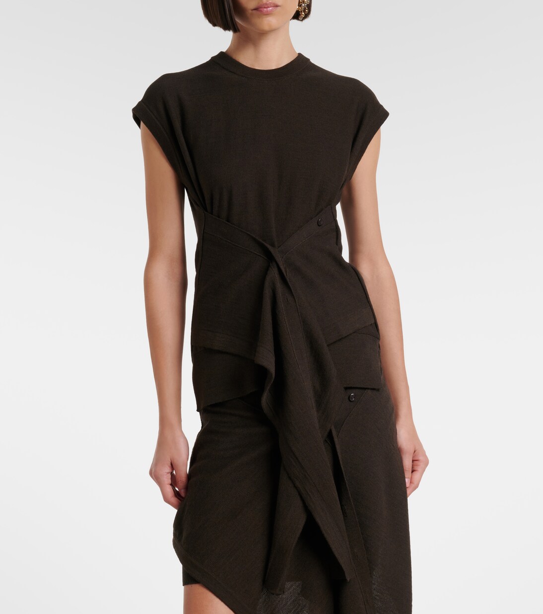 Wool-blend knitted top | Lemaire