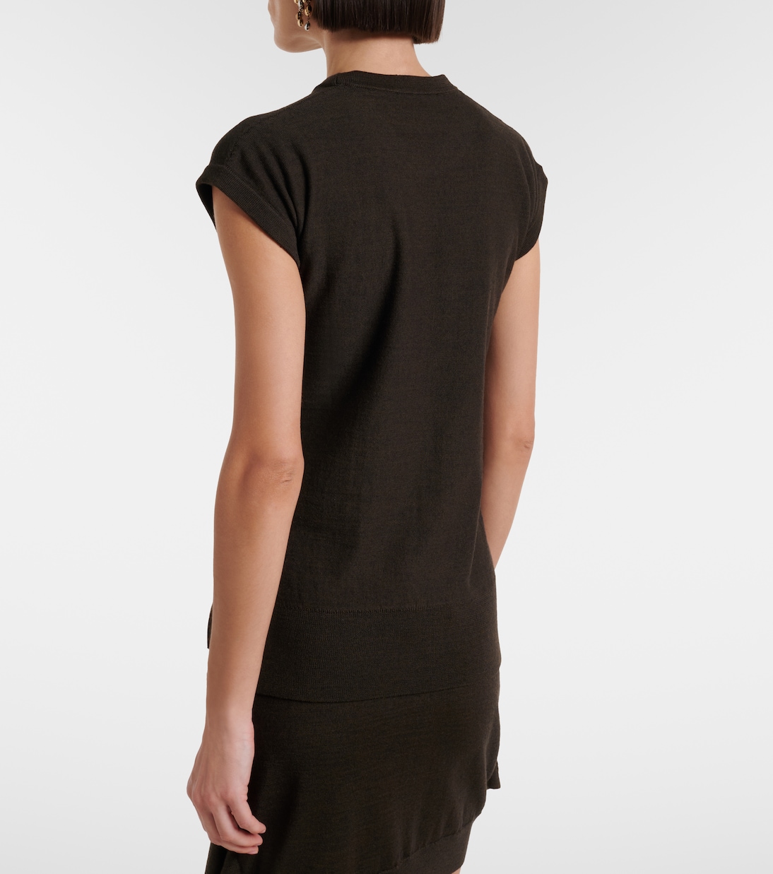 Wool-blend knitted top | Lemaire