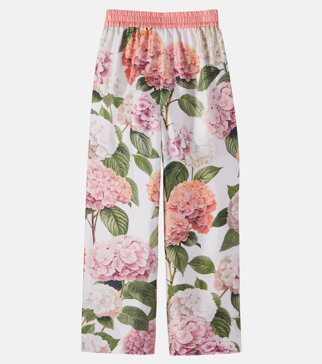 Bedruckte Hose aus Seidensatin | Dolce&Gabbana Kids