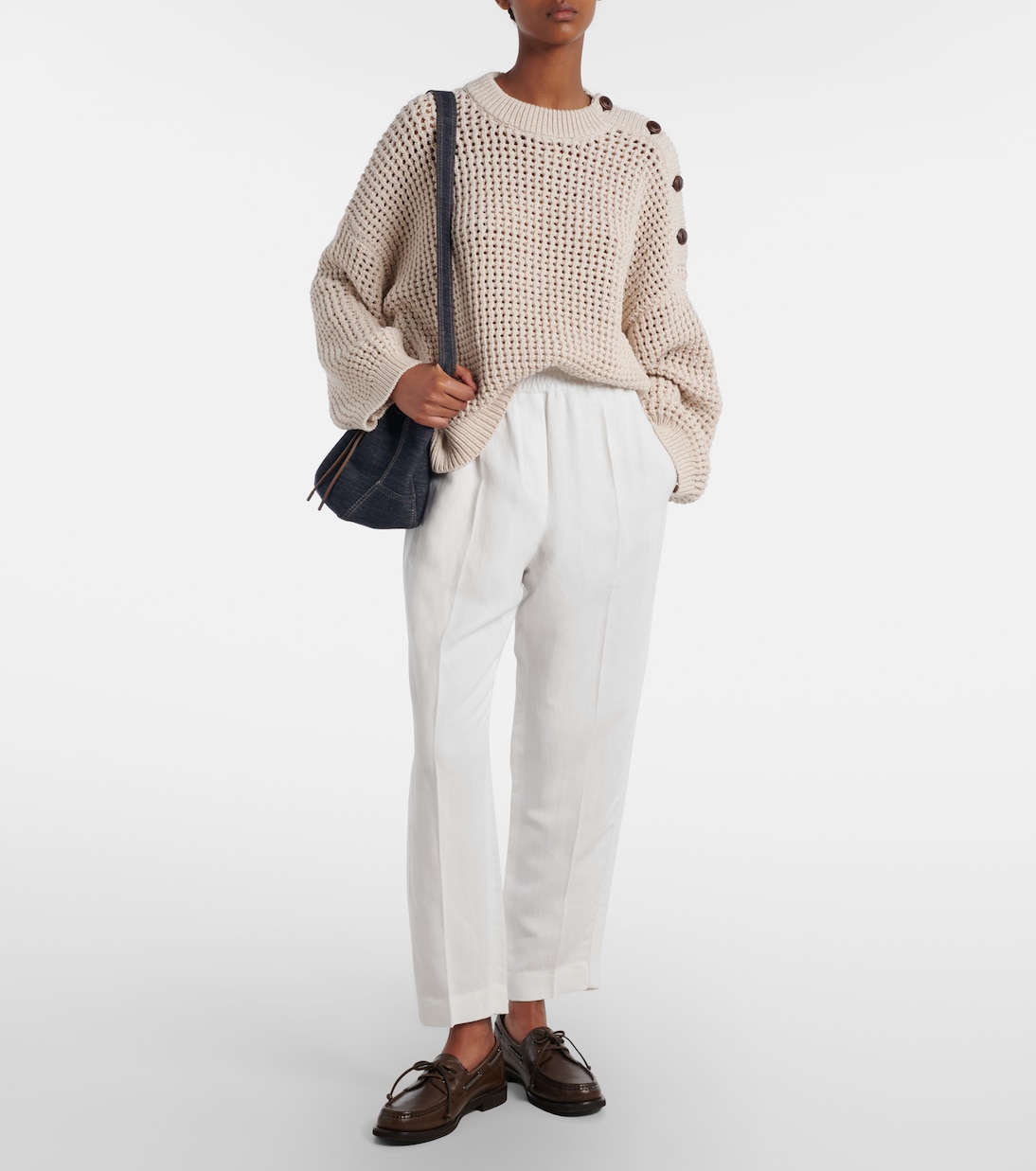 Gerade Mid-Rise-Hose | Brunello Cucinelli