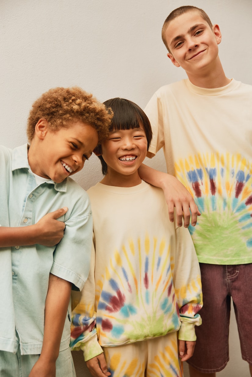 Sweat-shirt Memphis tie & dye en coton | Molo