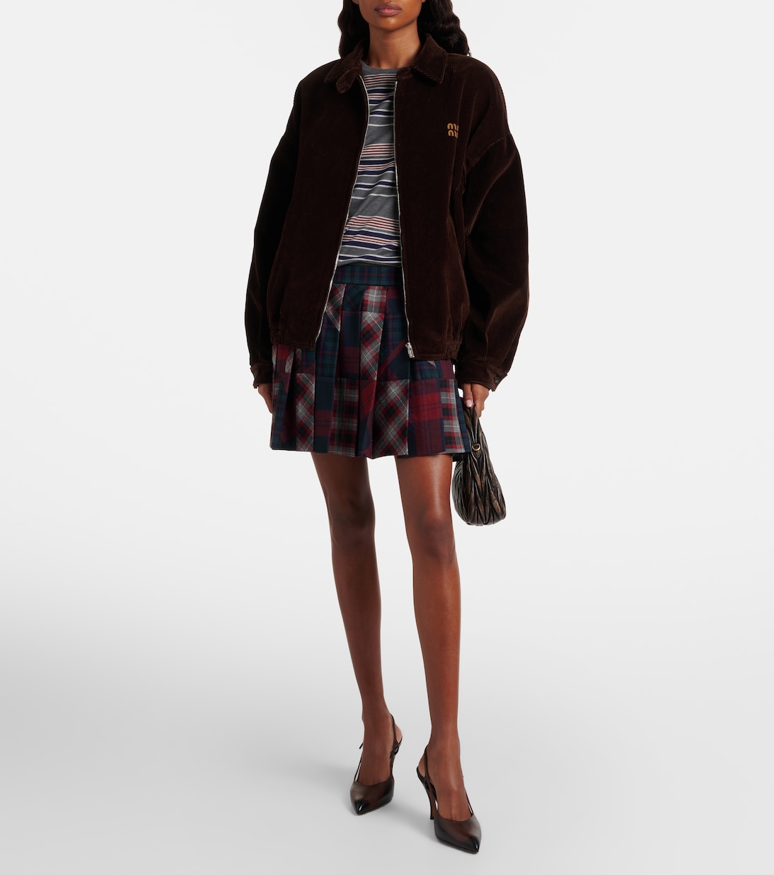 Leather slingback pumps | Miu Miu