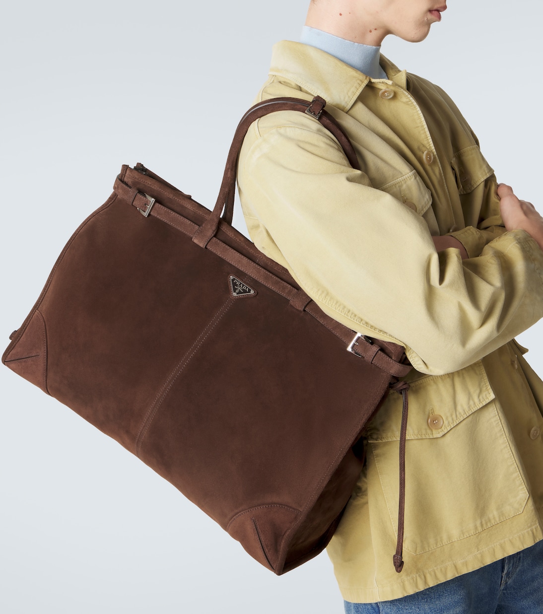 Tote Bag Prada Bonnie aus Veloursleder | Prada