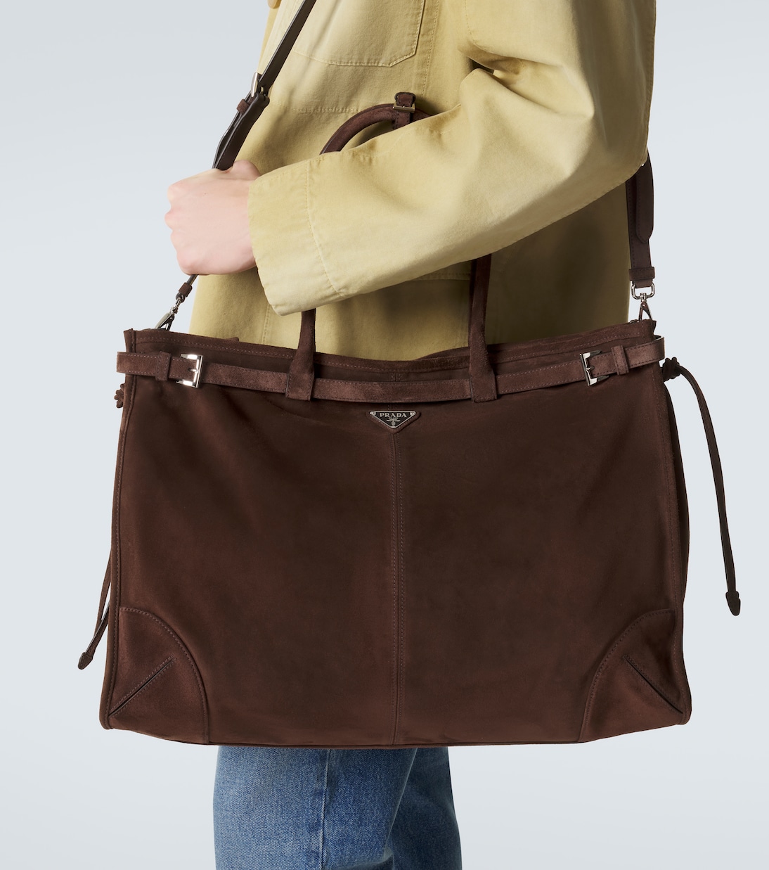 Tote Bag Prada Bonnie aus Veloursleder | Prada