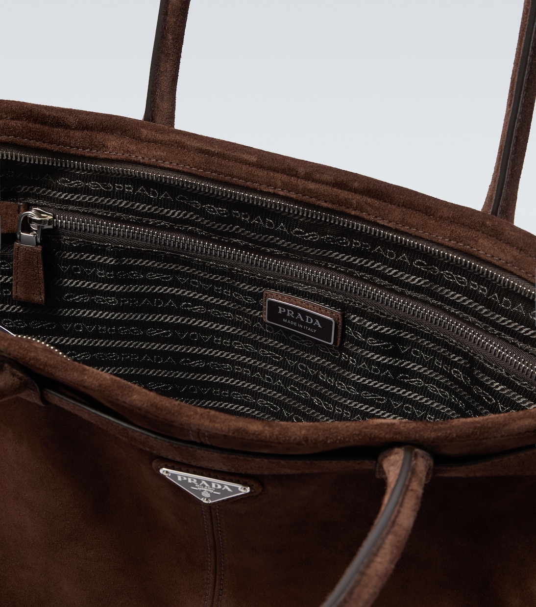 Tote Bag Prada Bonnie aus Veloursleder | Prada