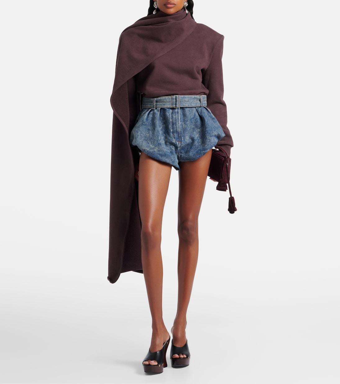 High-Rise Jeansshorts | Magda Butrym