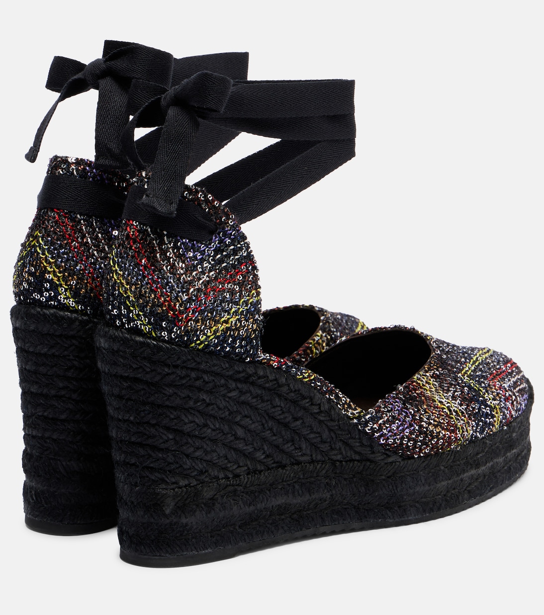 Eva 80 sequined espadrille wedges | Missoni