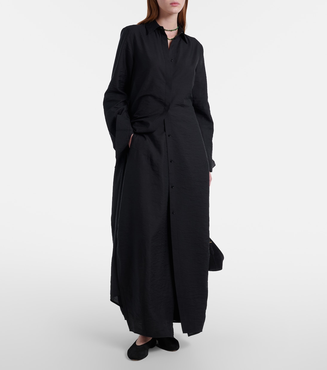 Silk-blend shirt dress | Toteme