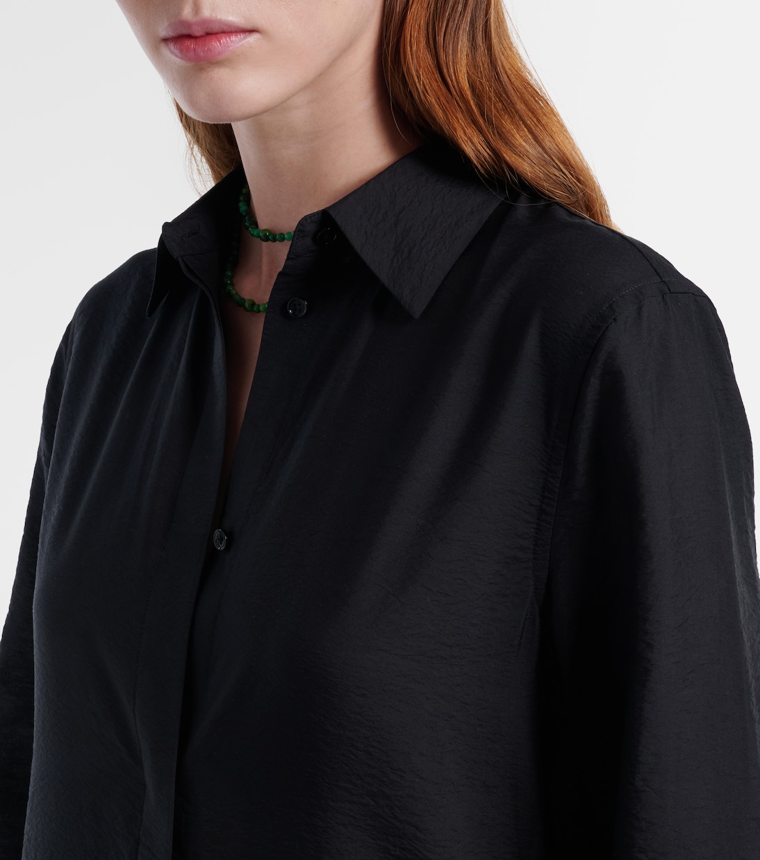 Silk-blend shirt dress | Toteme