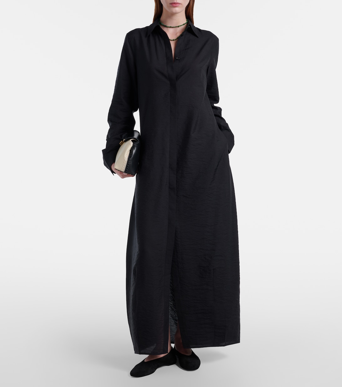 Silk-blend shirt dress | Toteme
