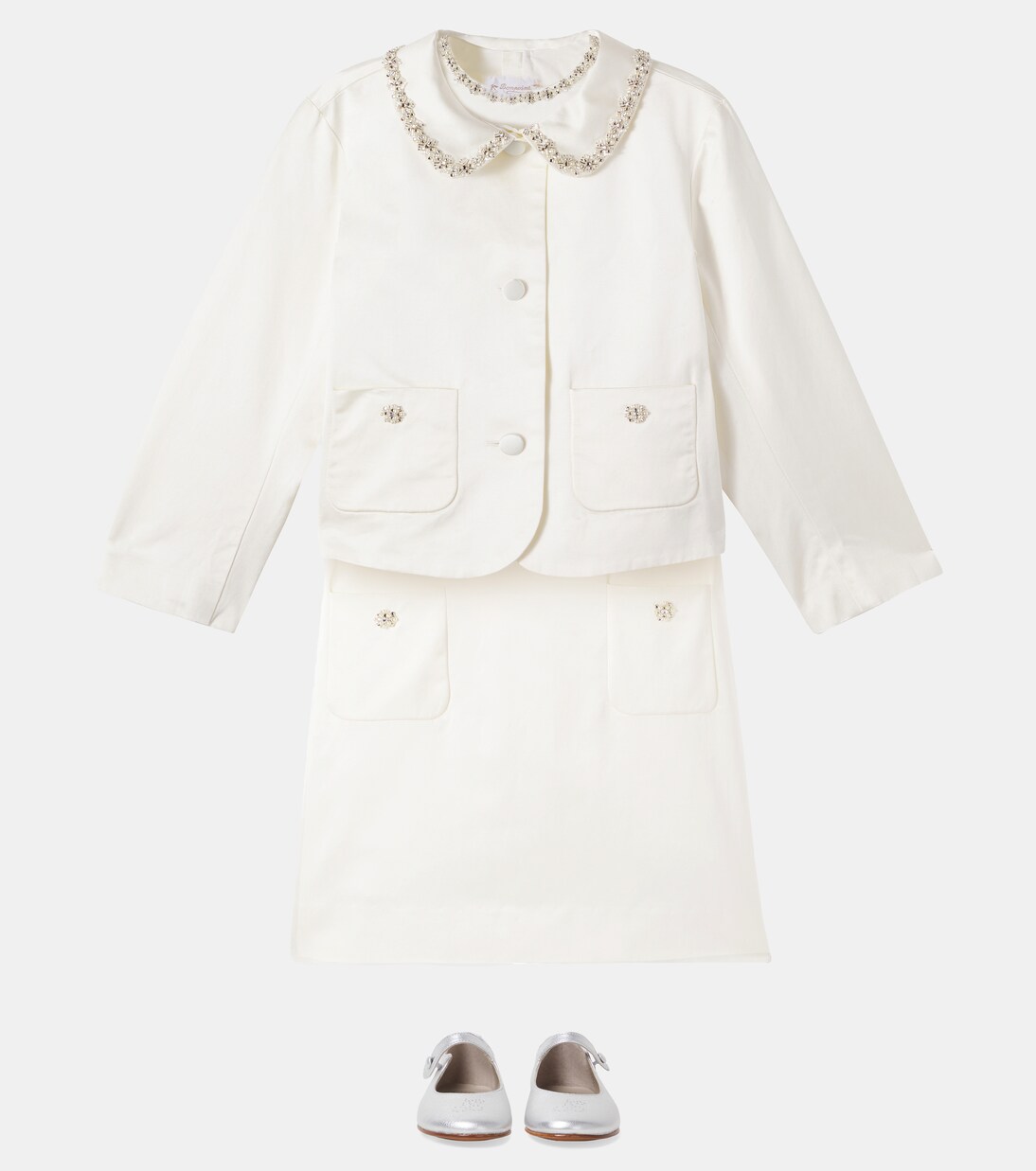 Veste Laelia en coton mélangé à ornements | Bonpoint