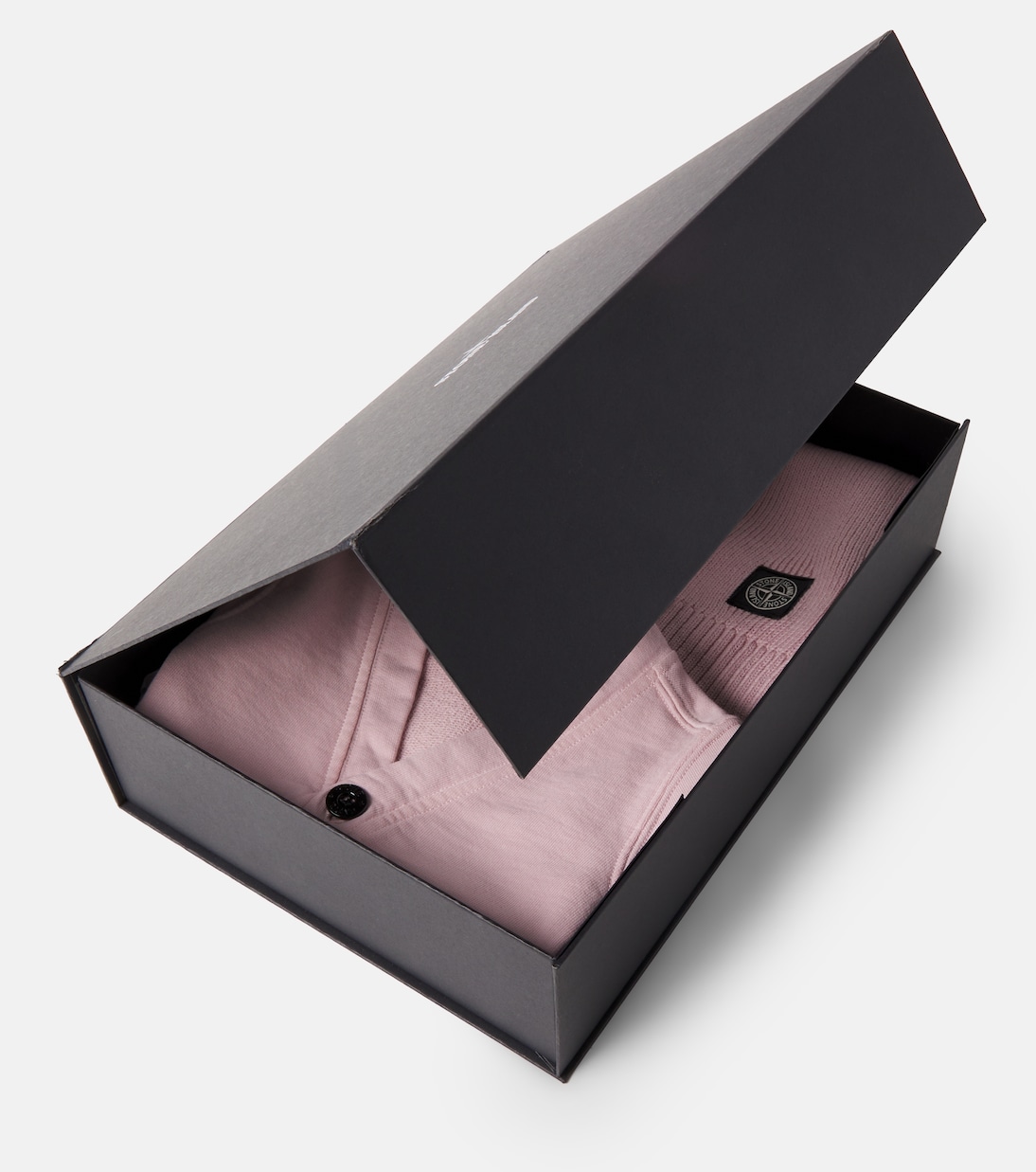 Baby cotton cardigan, sweatpants and blanket set | Stone Island Junior