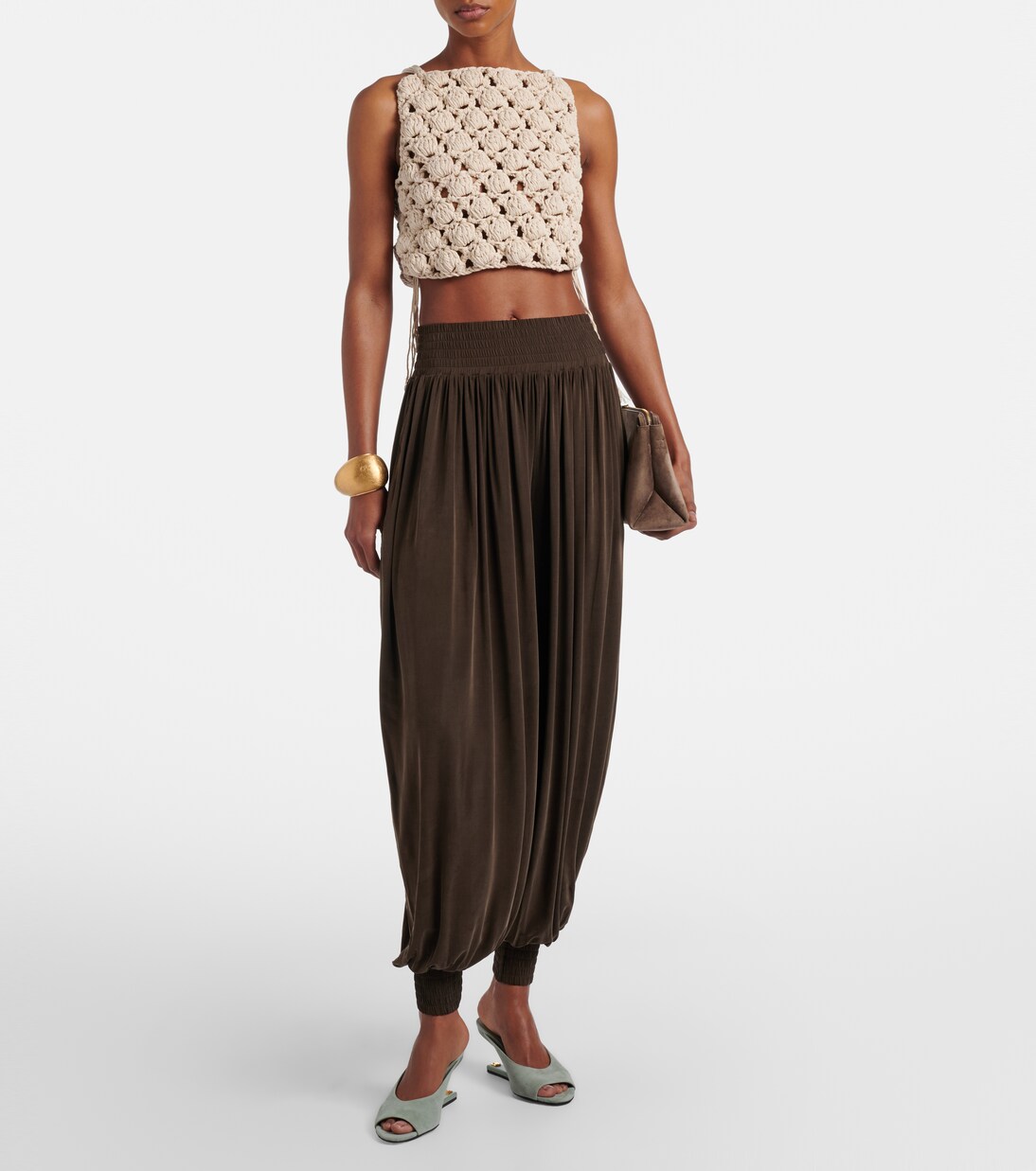 Shirred jersey balloon pants | Balmain