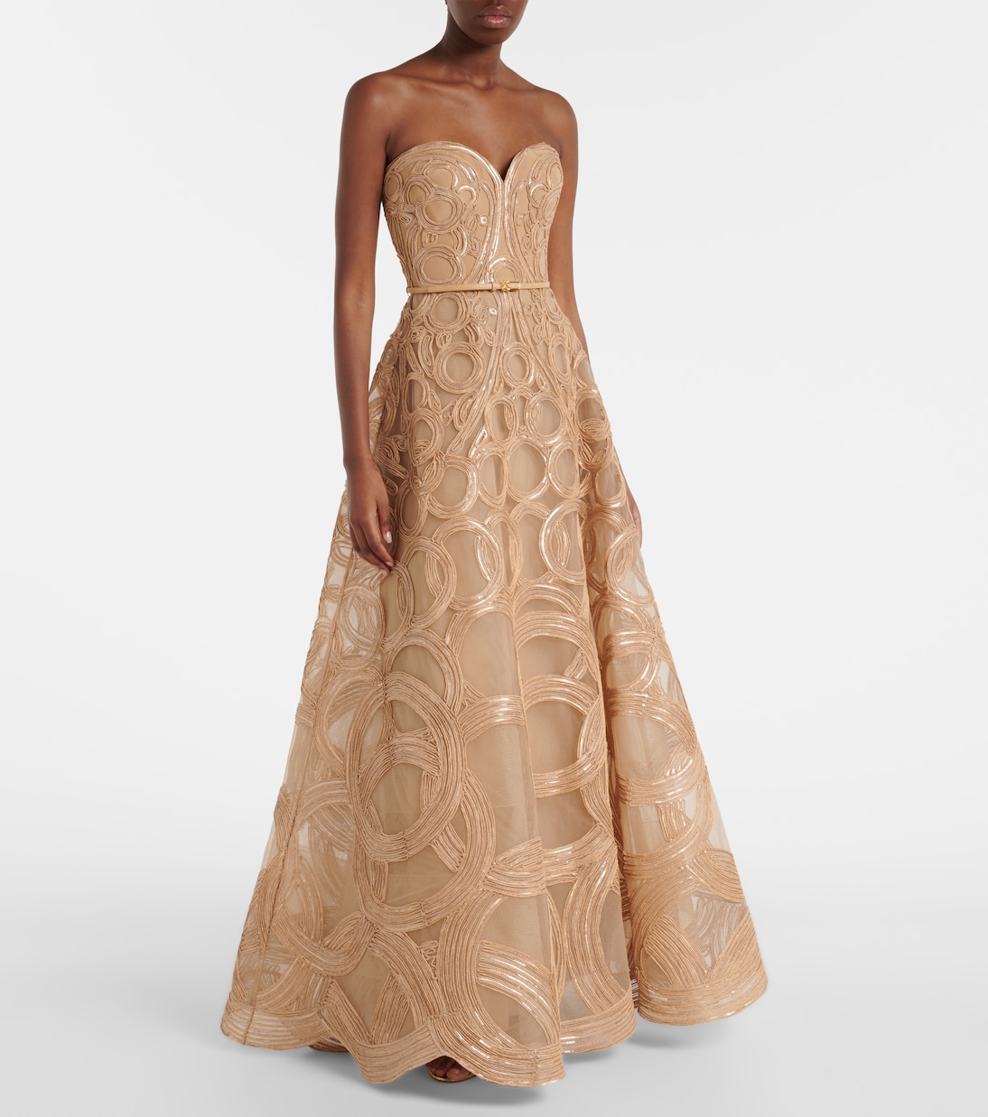 Verzierte Robe aus Tüll | Elie Saab