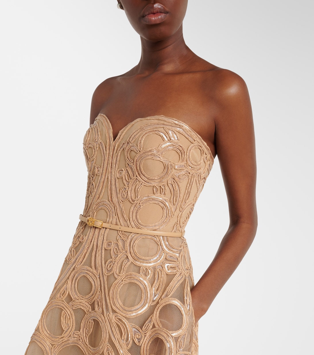 Verzierte Robe aus Tüll | Elie Saab