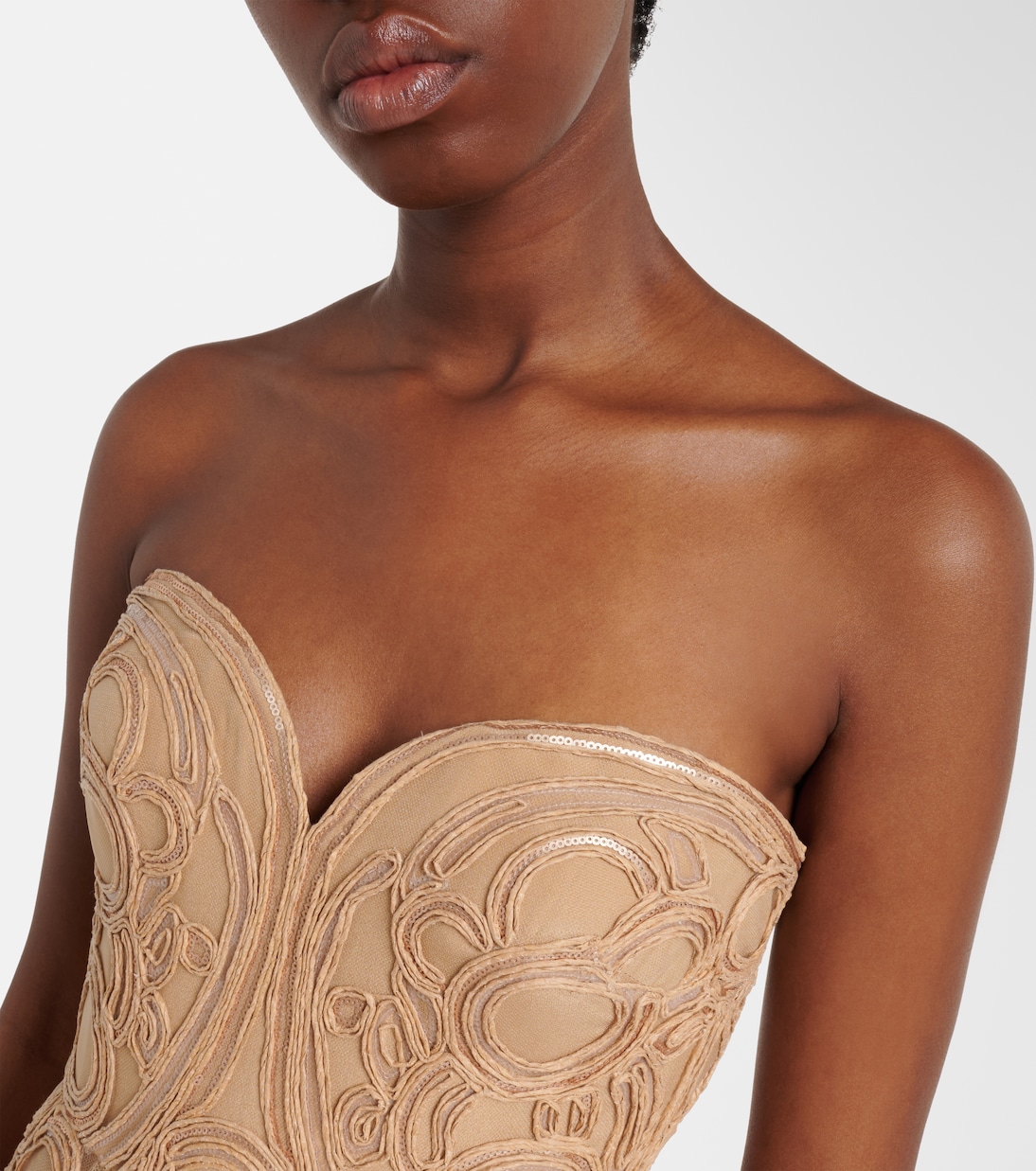 Verzierte Robe aus Tüll | Elie Saab
