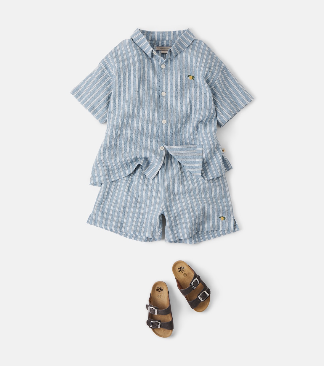 Shorts Elliot aus Baumwoll-Seersucker | Konges Sløjd