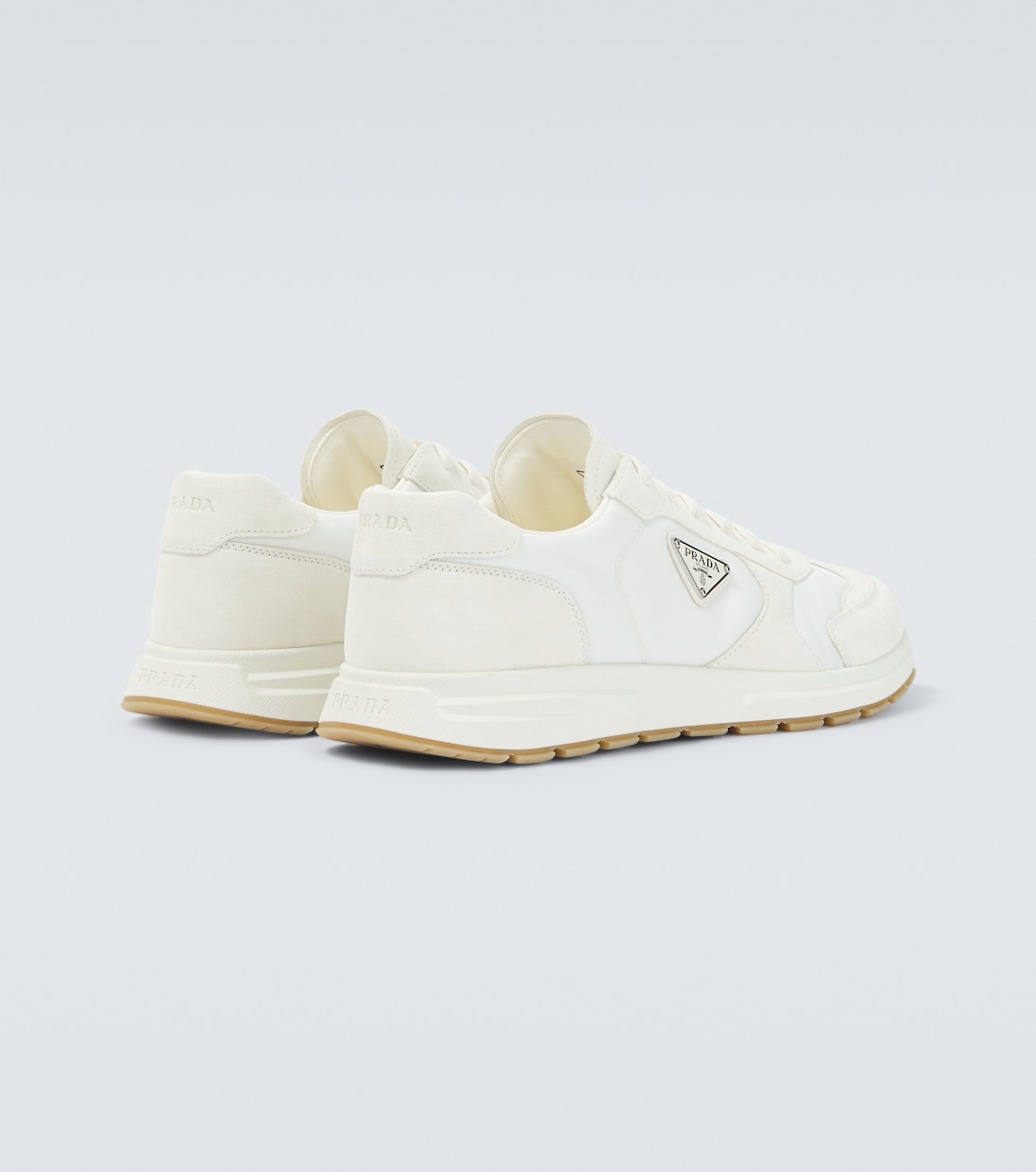 Prax Re-Nylon suede-trimmed sneakers | Prada