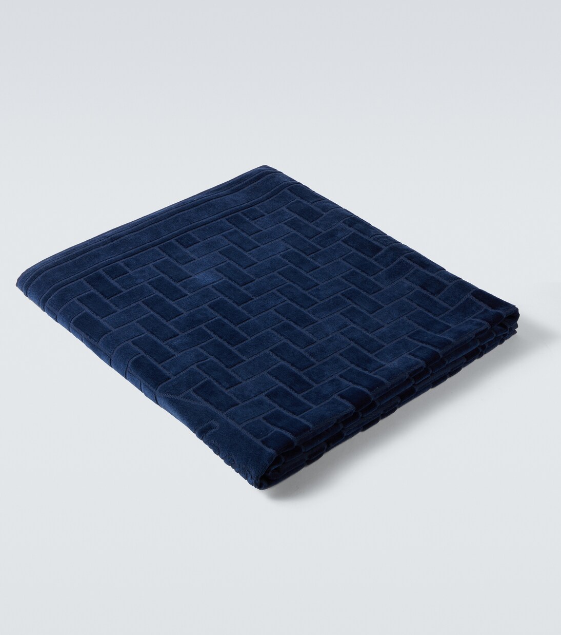 Cotton terry beach towel | Brioni