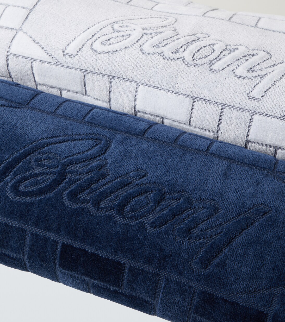 Cotton terry beach towel | Brioni