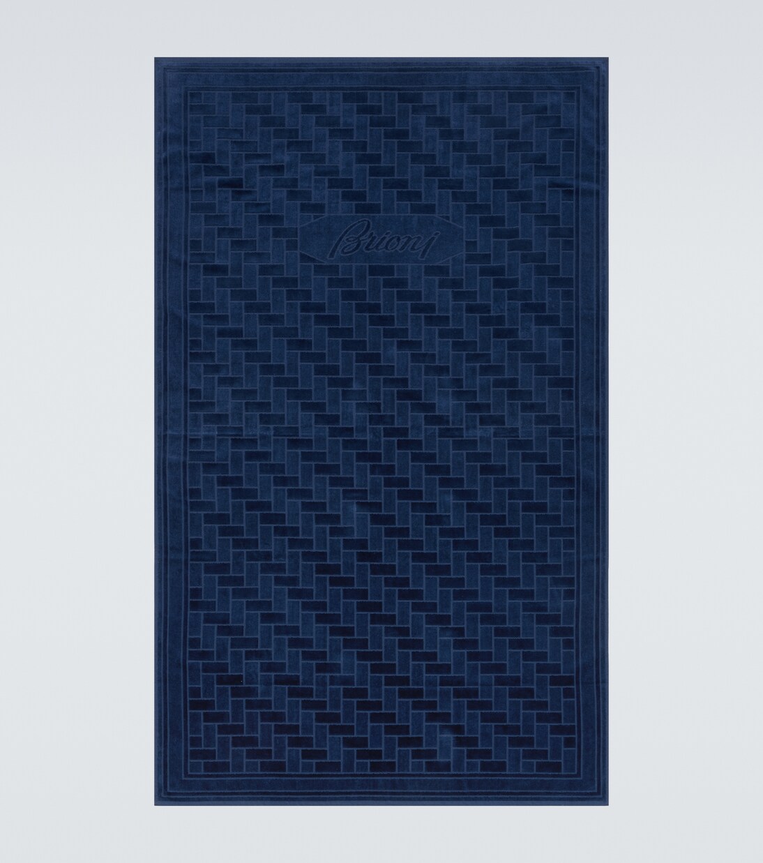 Cotton terry beach towel | Brioni