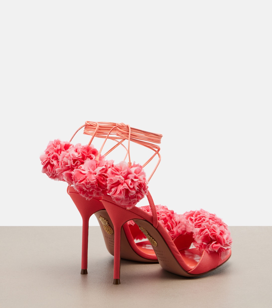 Sandalen Cherry Kiss mit Leder | Aquazzura