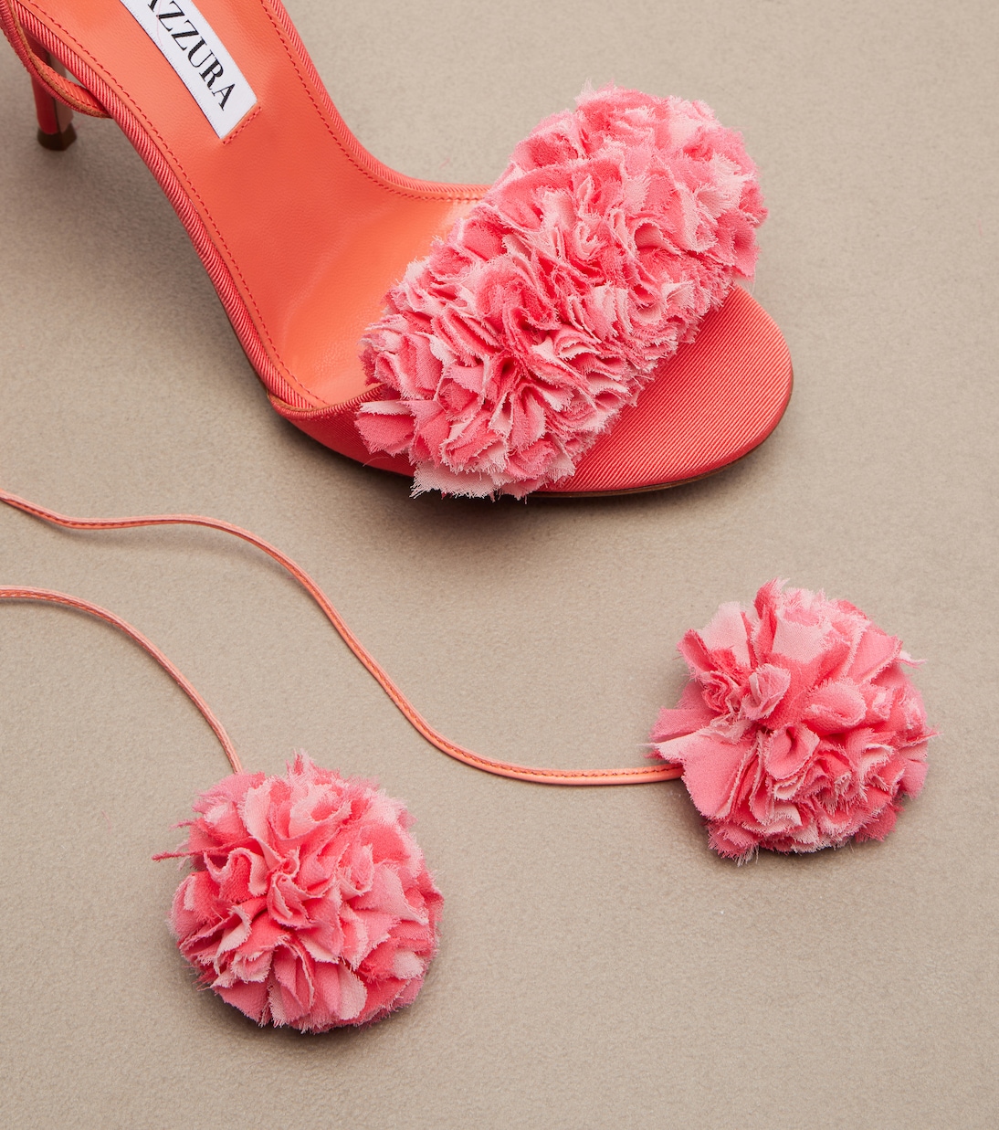 Sandalen Cherry Kiss mit Leder | Aquazzura