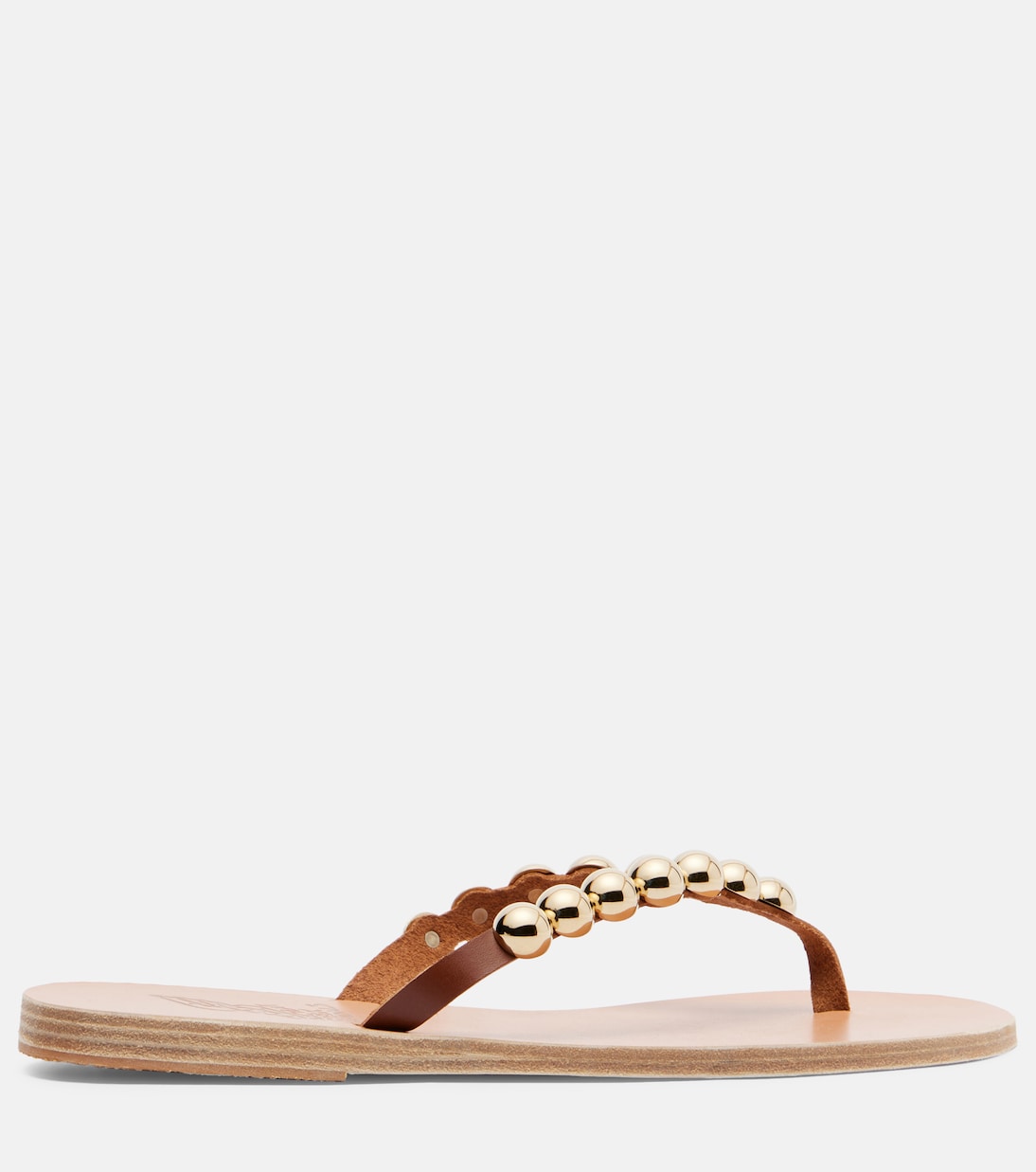 Endoxi studded leather thong sandals | Ancient Greek Sandals