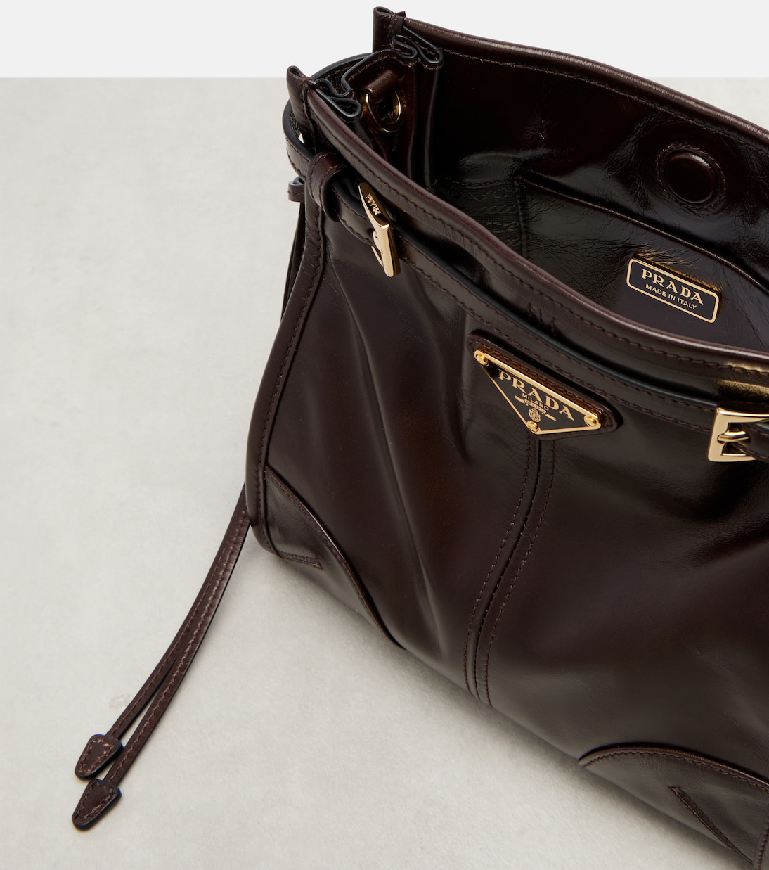 Prada Bonnie Mini leather shoulder bag | Prada