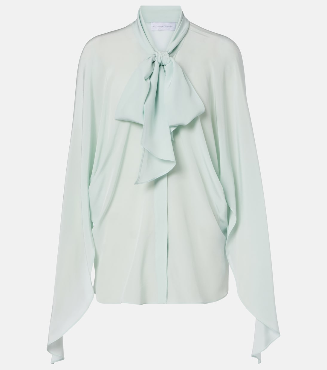 Tie-neck silk blouse | Stella McCartney