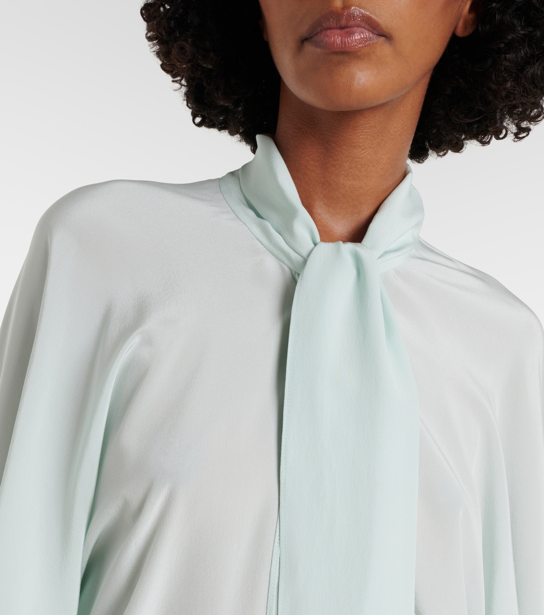 Tie-neck silk blouse | Stella McCartney