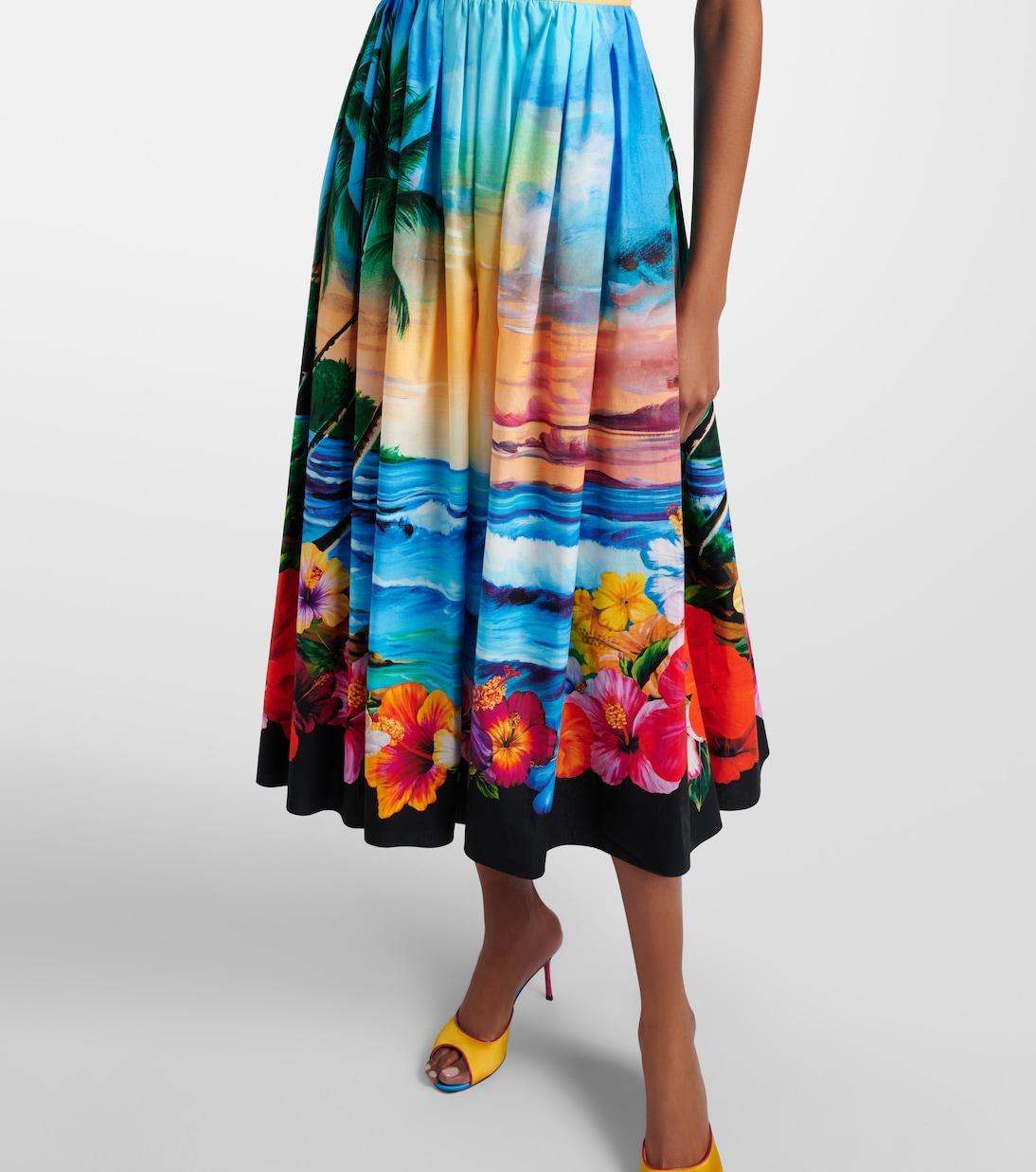 Midikleid aus Baumwolle | Dolce&Gabbana