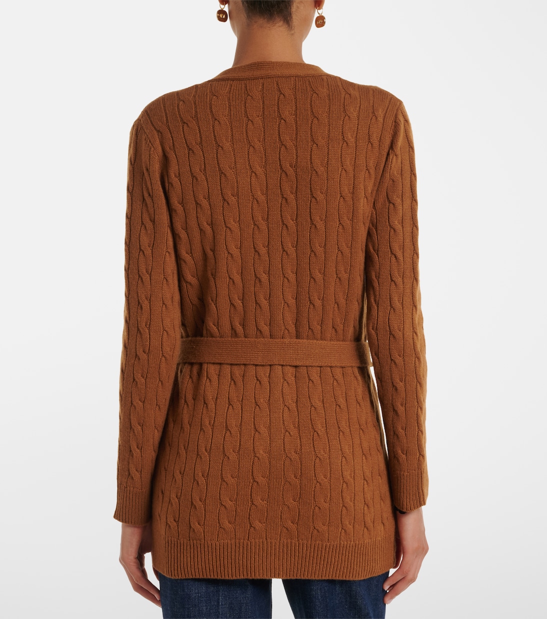 Cable-knit cashmere cardigan | Valentino