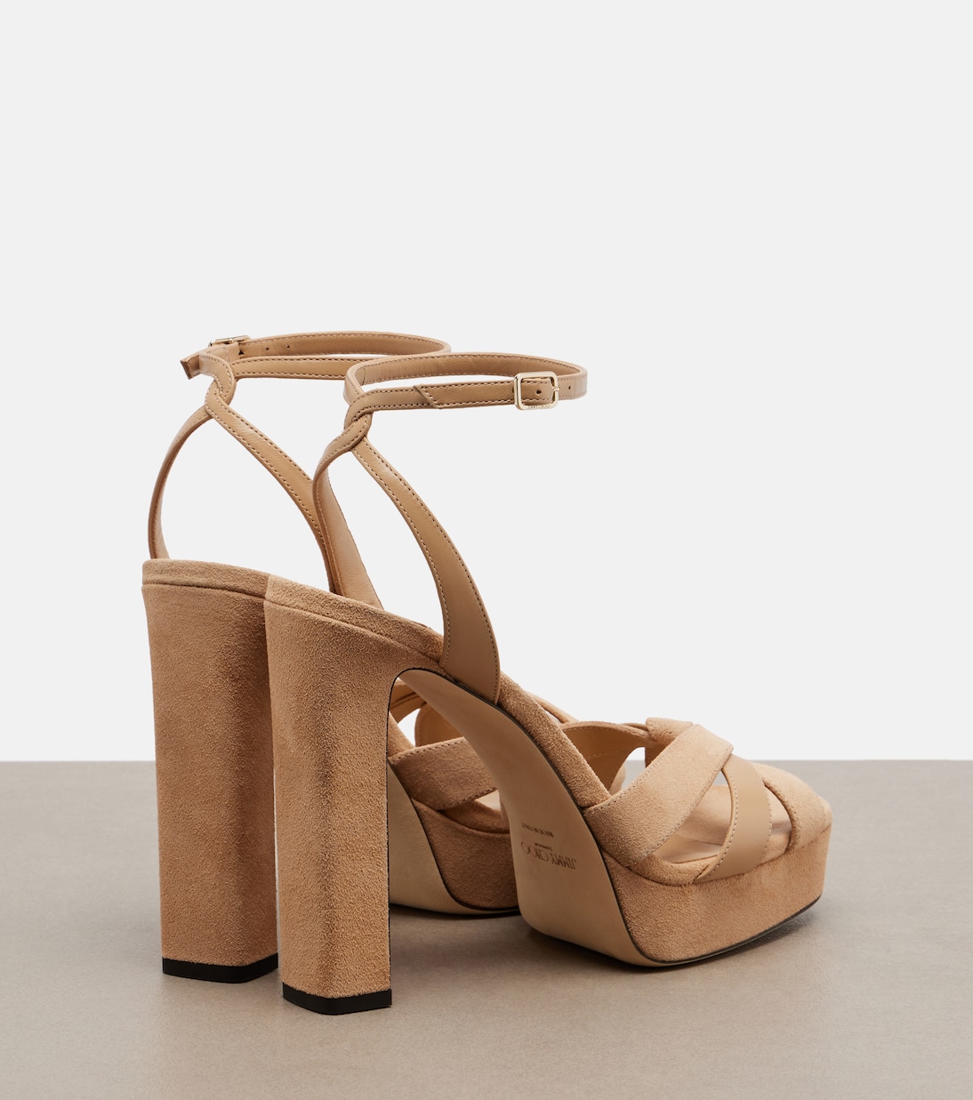 Plateausandalen Kove aus Veloursleder | Jimmy Choo