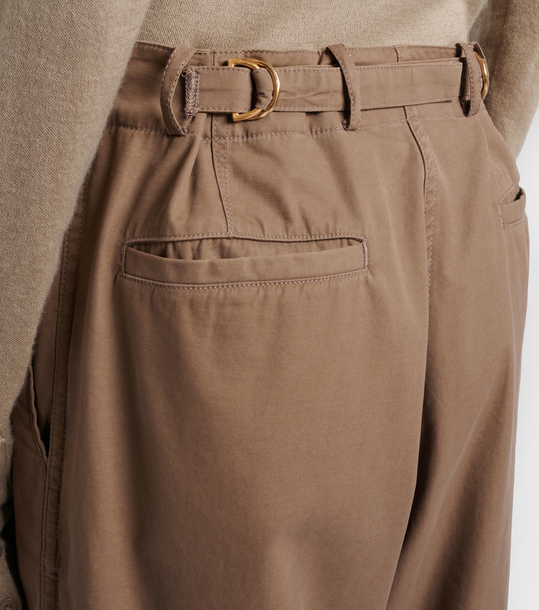 Fadry cotton-blend gabardine wide-leg pants | The Row