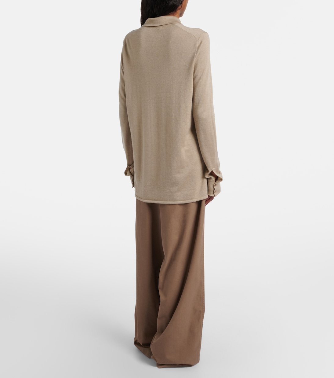 Fadry cotton-blend gabardine wide-leg pants | The Row
