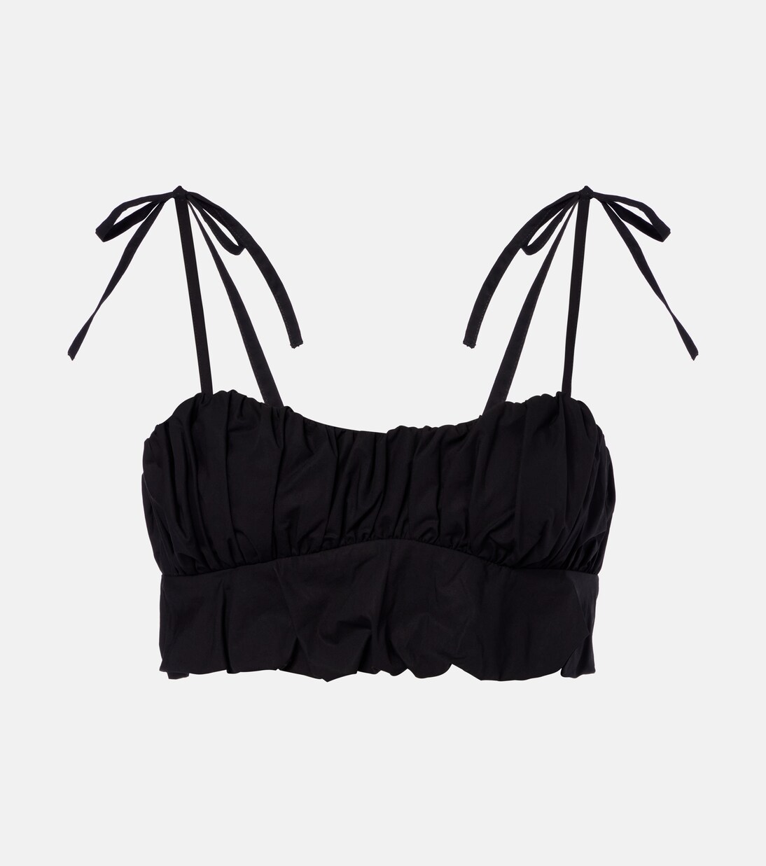 Pelea ruched cotton crop top | Faithfull