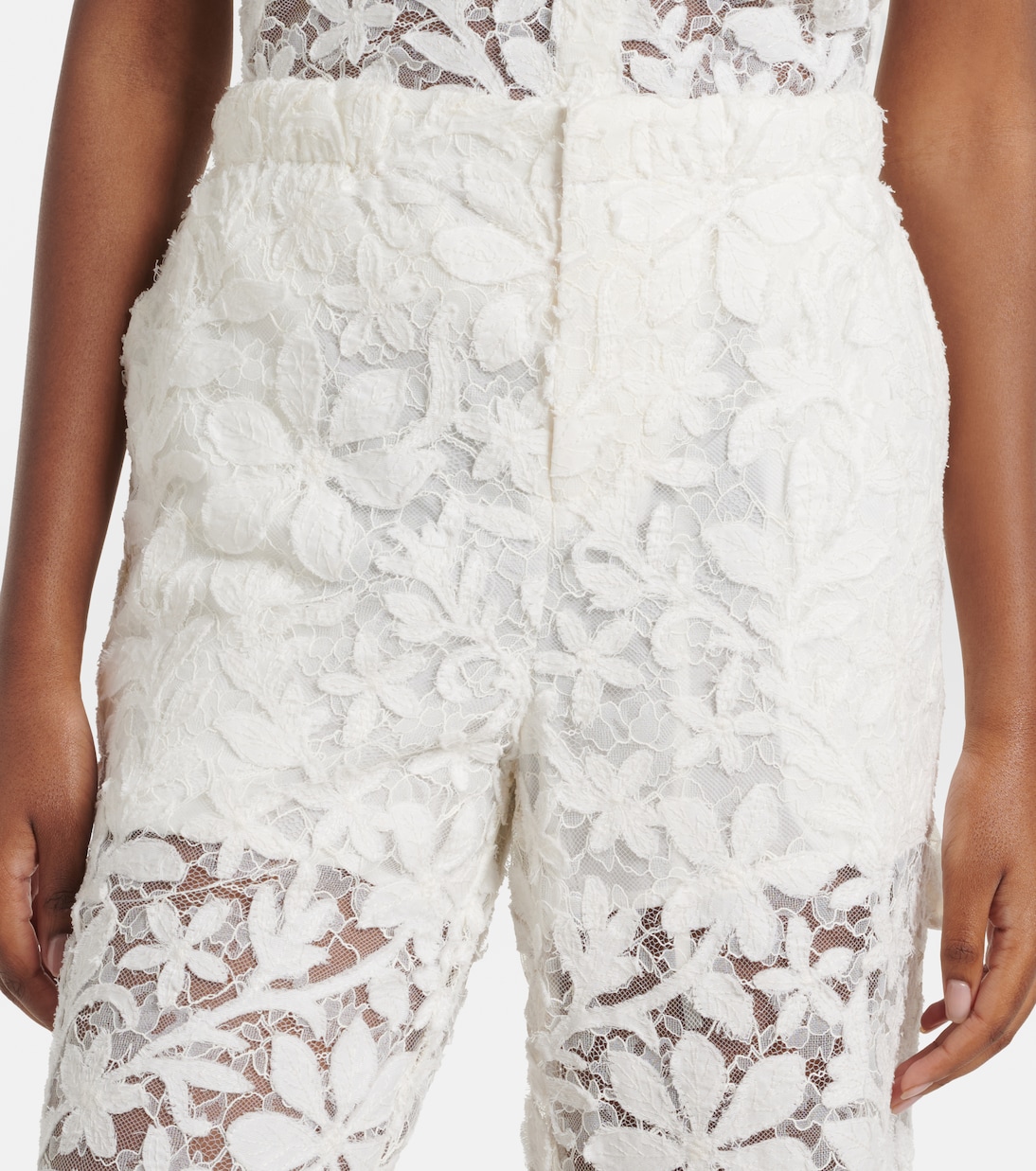 Floral lace straight pants | Simkhai