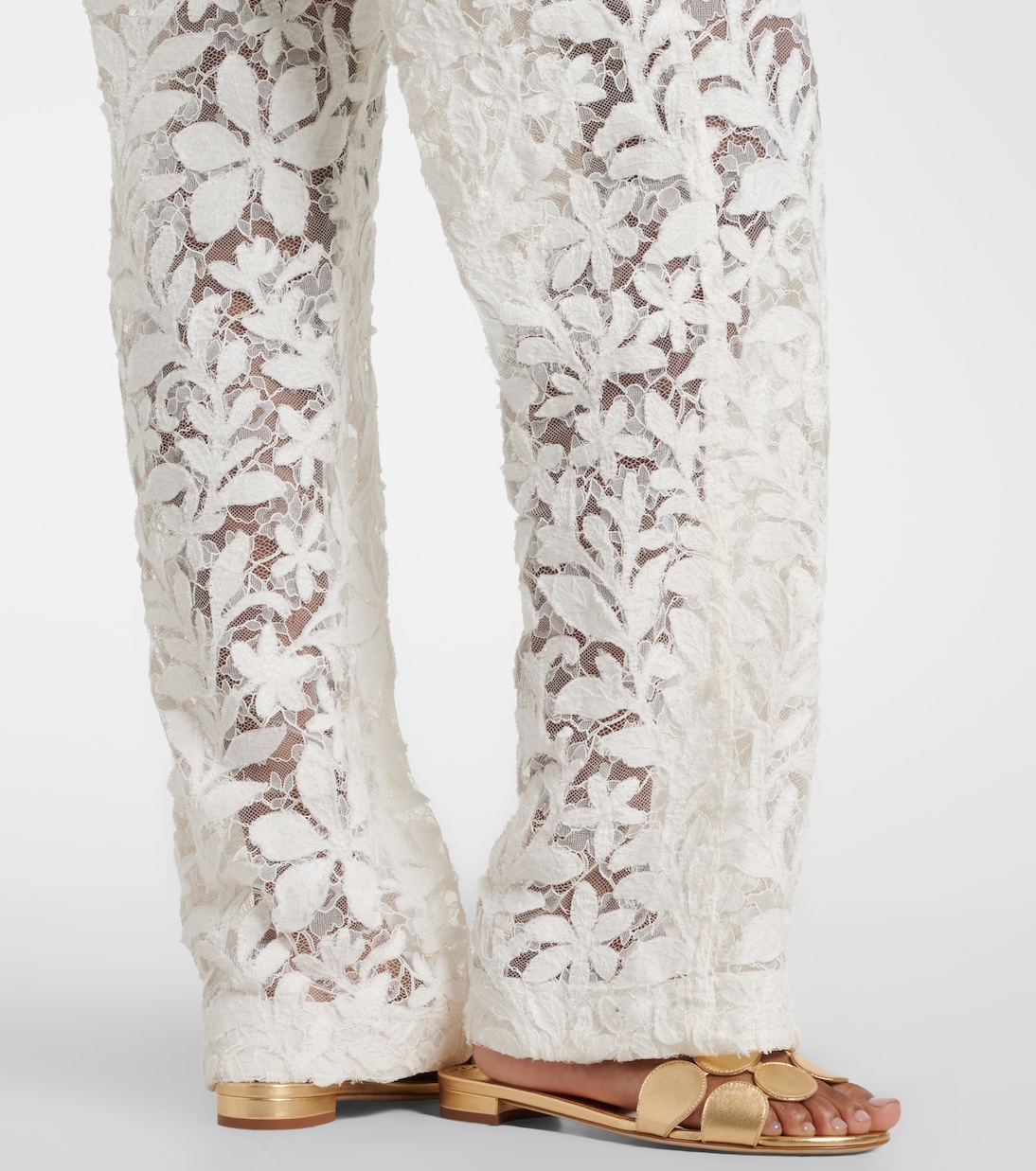 Floral lace straight pants | Simkhai
