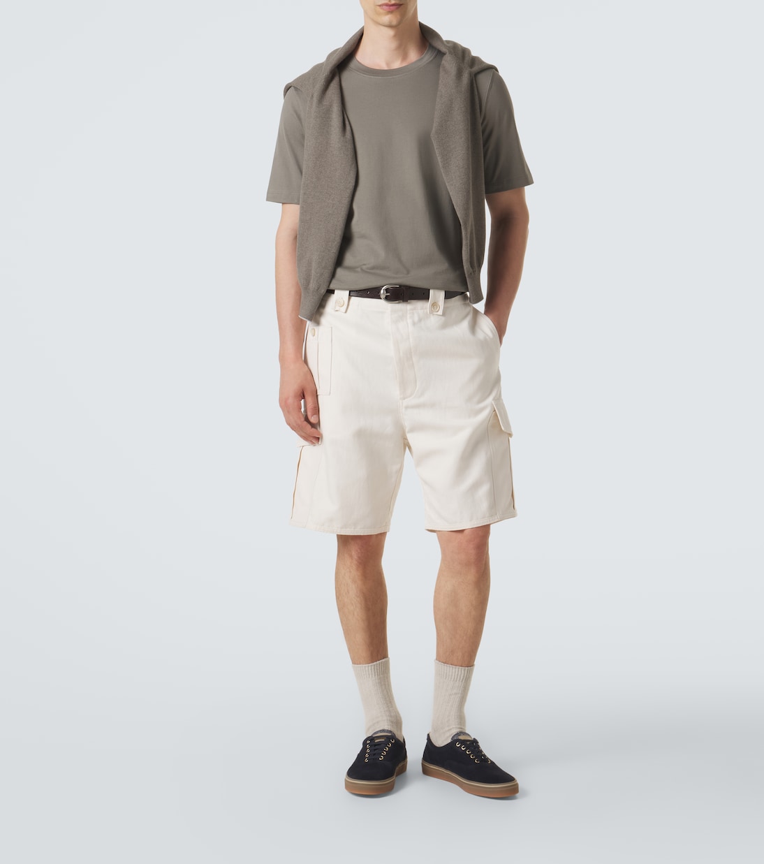 Logo cotton jersey T-shirt  | Brunello Cucinelli