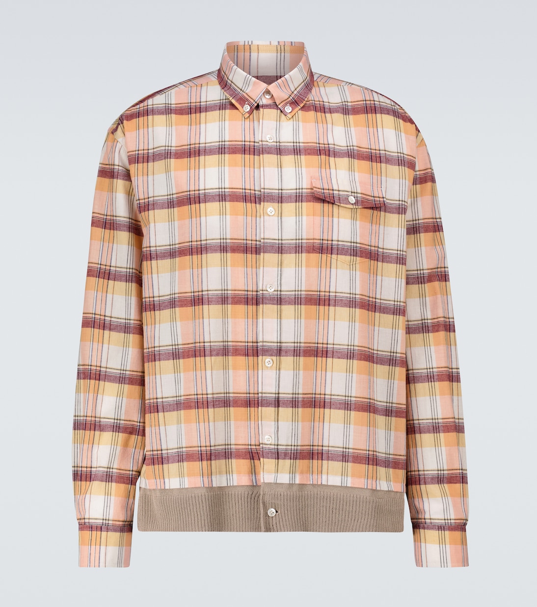 Checked long-sleeved shirt | Undercover