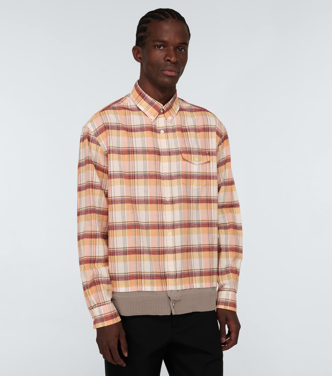 Checked long-sleeved shirt | Undercover