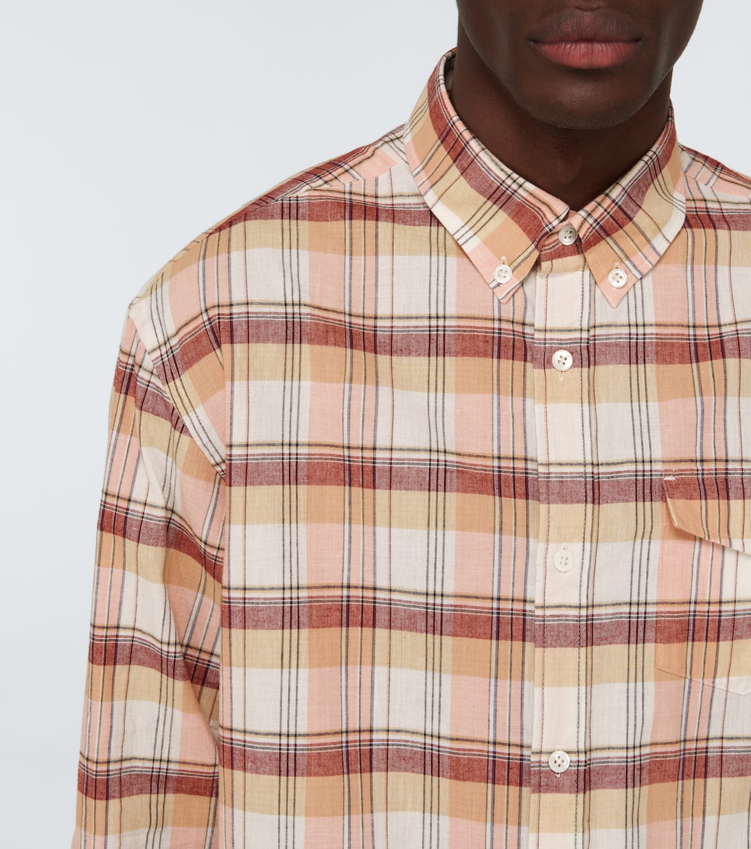 Checked long-sleeved shirt | Undercover