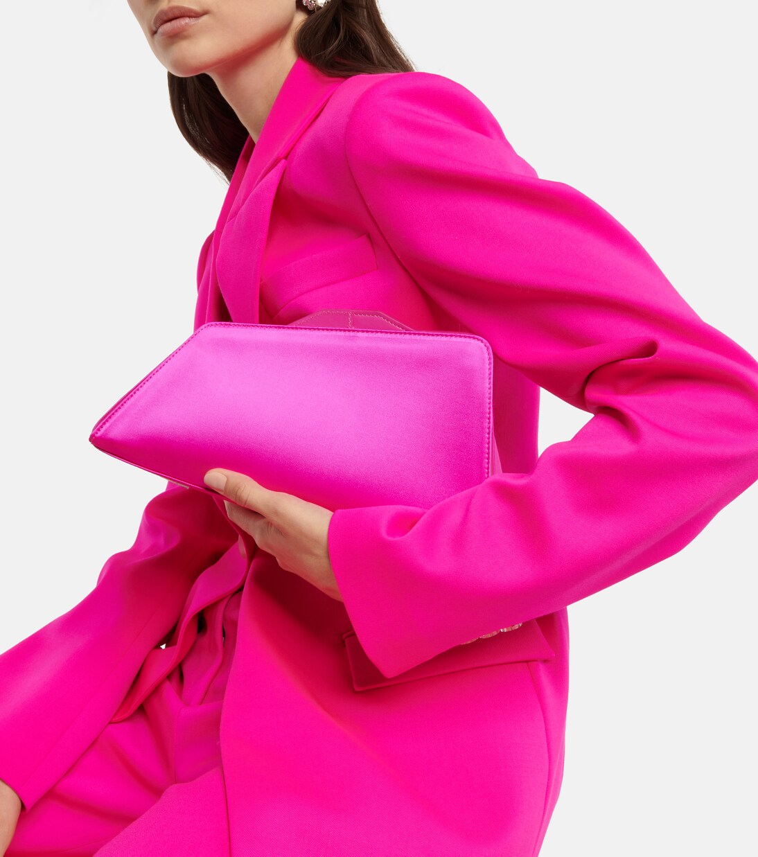 8.30 PM silk-blend clutch | The Attico