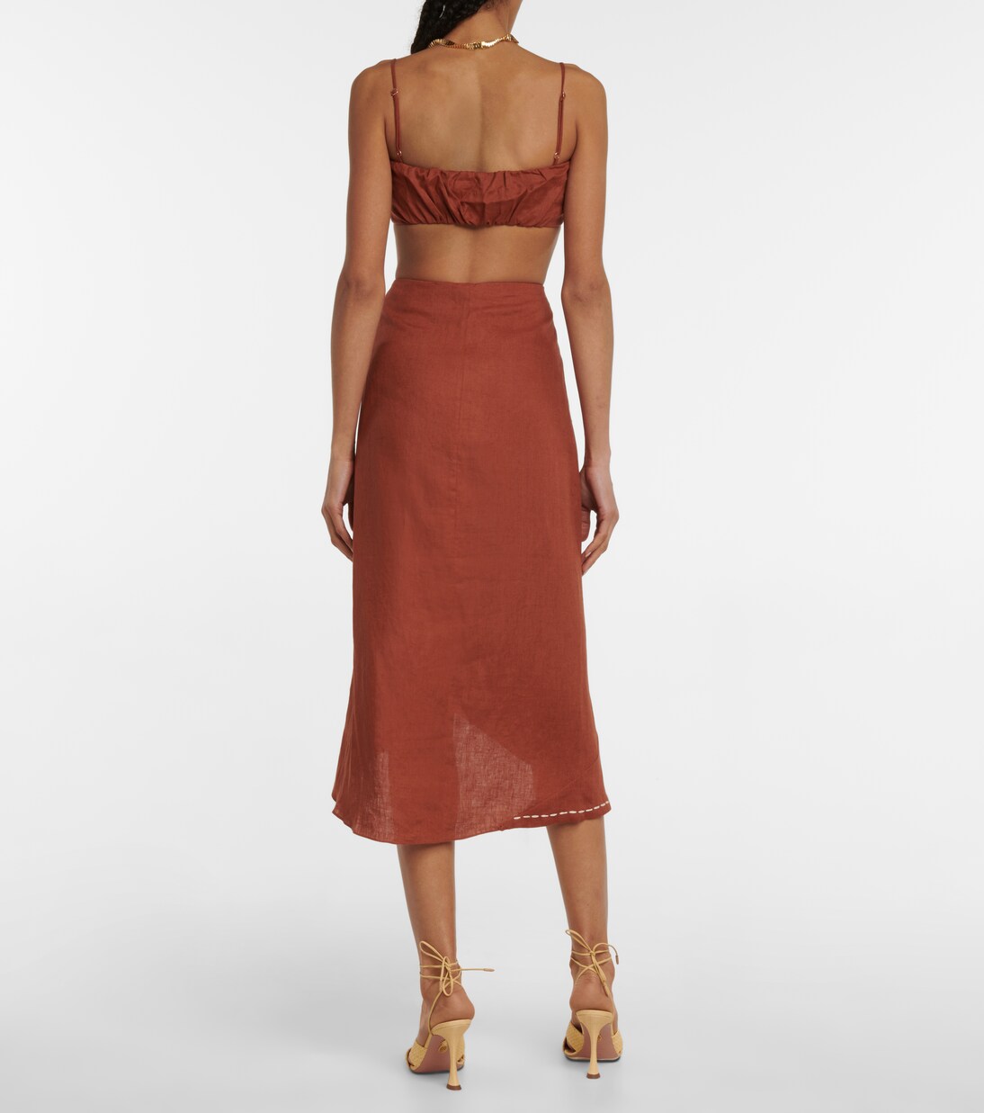 Cropped-Top Illusions aus Leinen | Johanna Ortiz